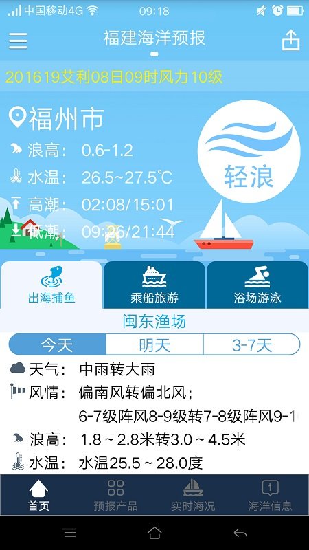 福建海洋预报app