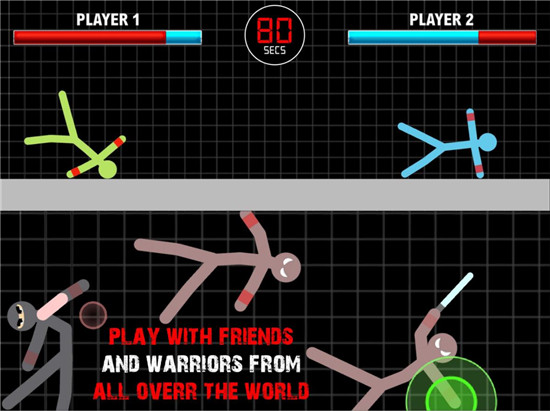 棒球战斗物理(Stickman Fighting Physics Games)