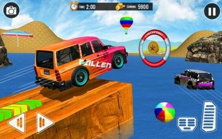 迷你汽车水上冲浪(Mini Car Water Surfing Games)