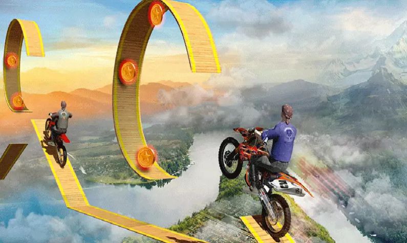 特技演员自行车赛道技巧大师(Stuntman Bike Racing Trail Tricky Master)