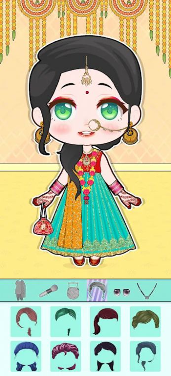 印度娃娃装扮(Indian Doll Dressup)