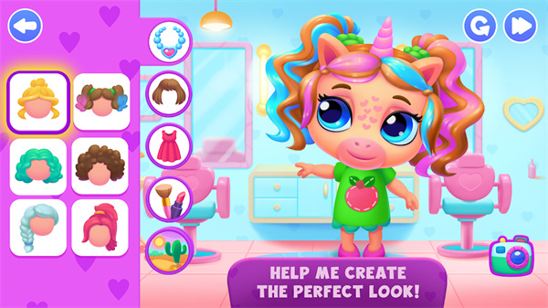 萌萌女孩装扮任务(Unicorn Dress up game)