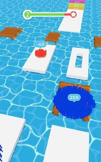 木筏横渡冲刺(Crossy River Raft Rush)