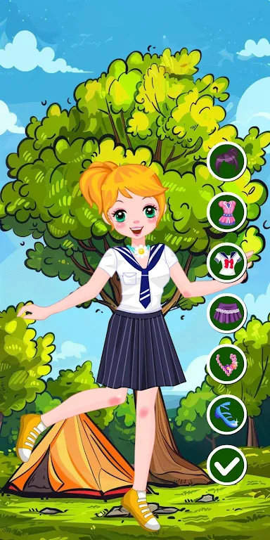 学校露营装扮(School Camping Dress Up)