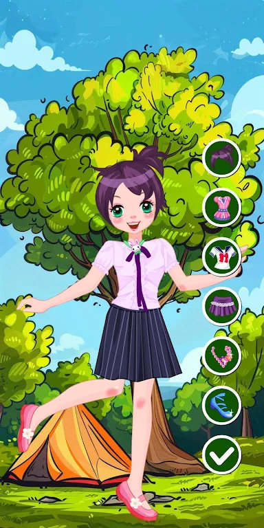 学校露营装扮(School Camping Dress Up)