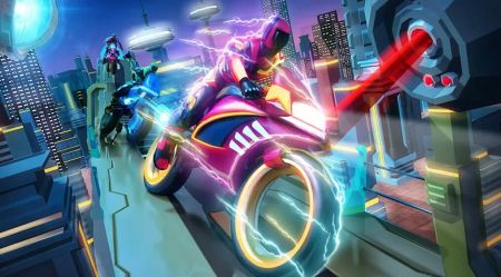 赛博摩托竞赛(Super Hero Racing - Bike Games)