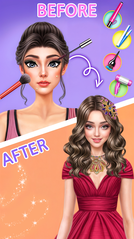 公主装扮化妆(princess dressup:makeup games)