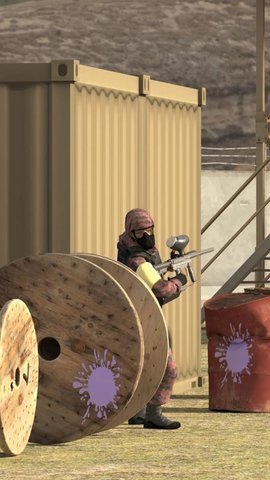 彩弹射击3D颜色(Paintball Attack)