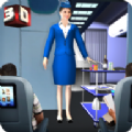 机场空姐模拟器最新版(Sky Girl Flight Attendant Virtual Air Hostess Game)